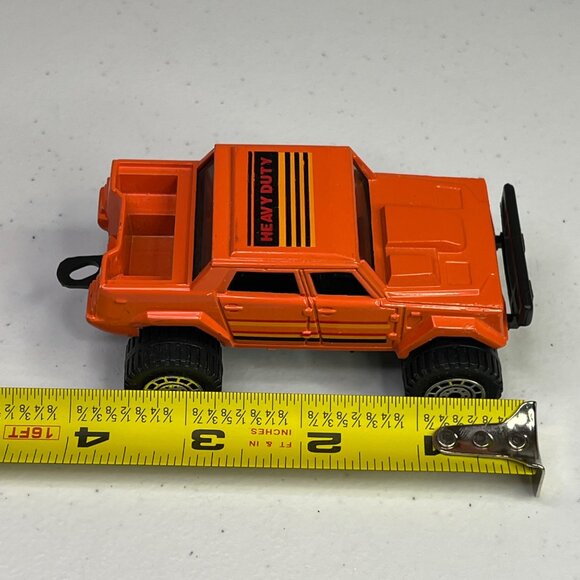 Tootsietoy Vintage 1990 Lambo 002 Heavy Duty Orange Diecast Model Truck - Picture 7 of 10